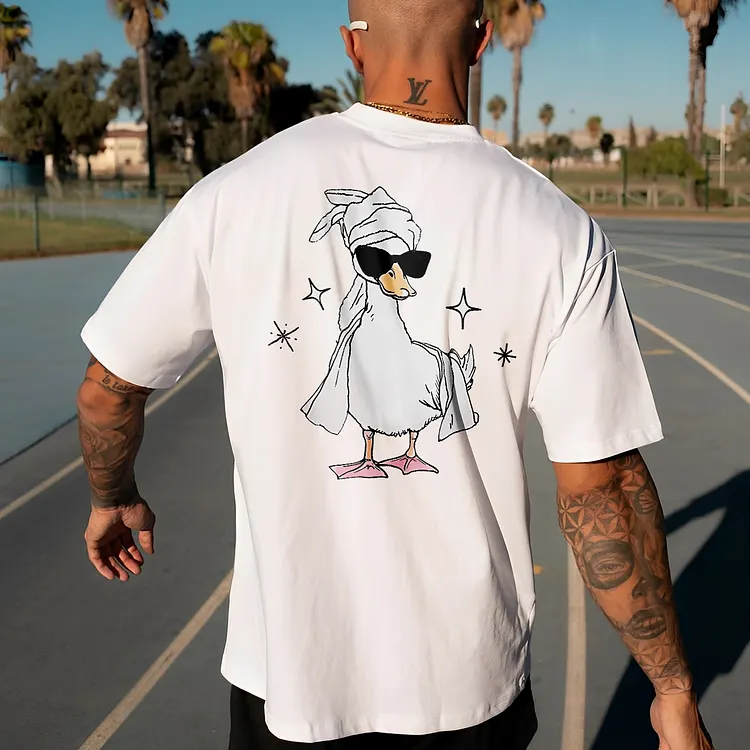 Chill Duck's Summer Swagger Printed Men's T-shirt