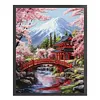 Snow Mountain And Plum Blossom-14CT Stamped Cross Stitch 45*55cm/17.72*21.65in tapestrymarket