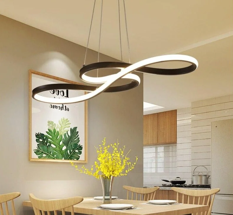 Modern New Creative Pendant Lights  LED Kitchen Aluminum Silica Suspension Hanging Cord Lamp For Dinning Room Lamparas Colgantes