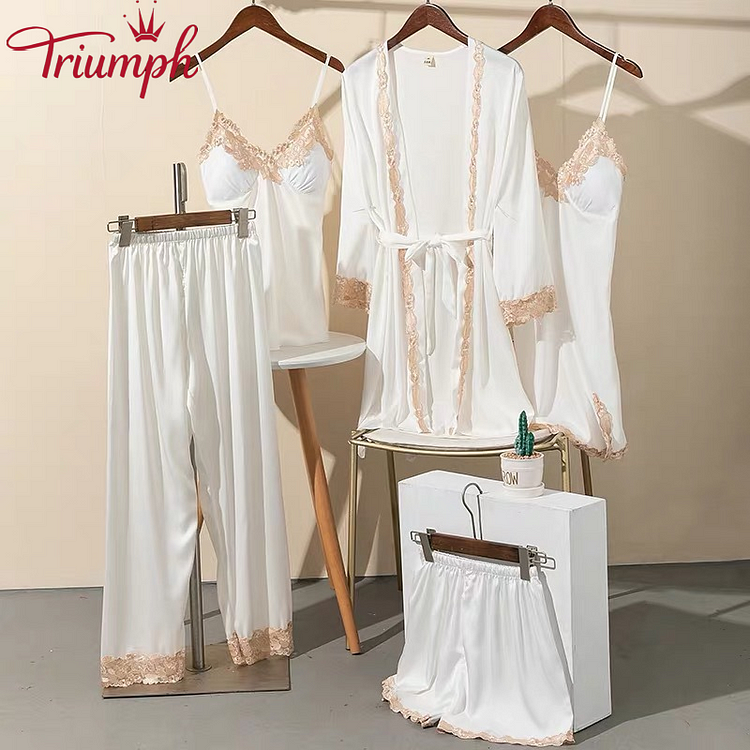Triumph -Piżama jedwabna lodowa 5-częściowa