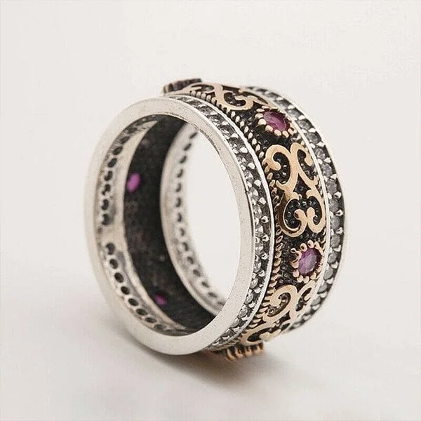 🔥Last Day 75% OFF🎁Antique Boho Gemstone Ring