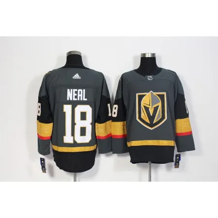 Men's  Vegas Golden Knights #18 James Neal Grey Stitched NHL Jersey