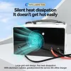 12V 24V Car Battery Charger LED Display Battery Maintainer Desulfator with Cable Clamps Overcharge Protection for Vehicle Motorcycle Boat Lead-acid Batteries