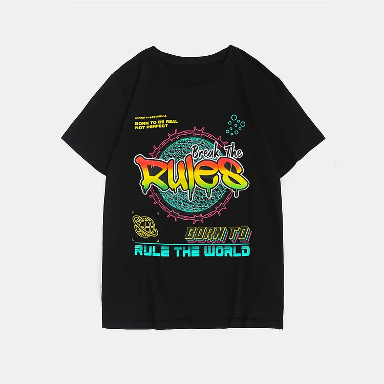 Plus Size Black Rules T-Shirt
