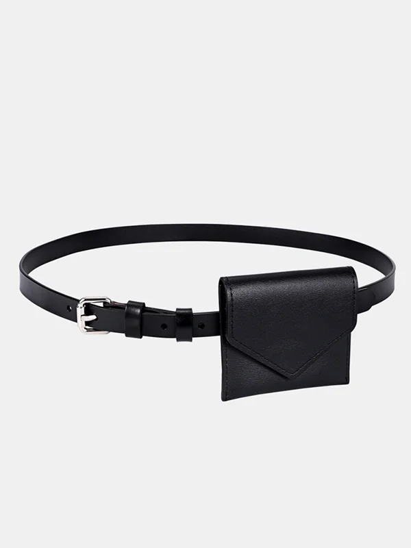 Split-Joint Geometric Belt Buckle Fanny Packs Bags Accessories Bags
