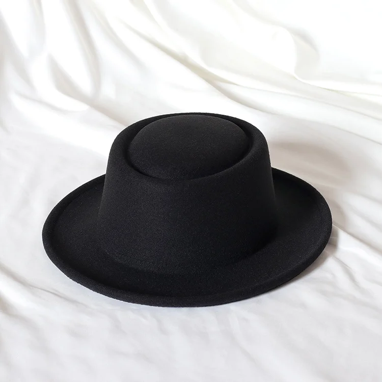 Luke Flat Top Hat - Black