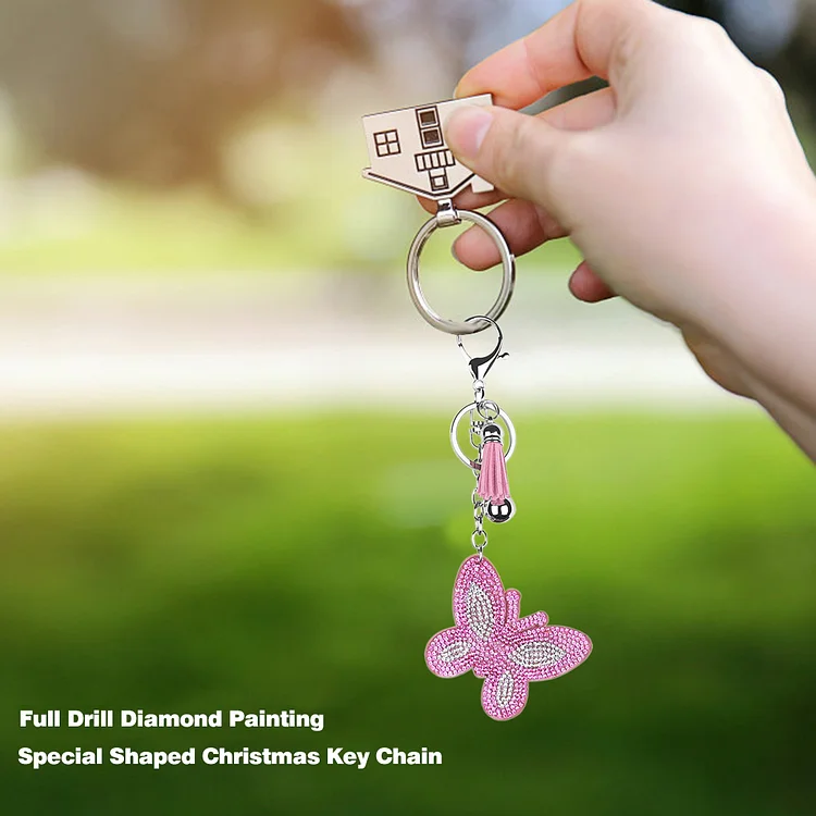 DIY Diamond Art Key Rings Sanrio 6pcs Full Drill Diamonds Pendants Gift for  Kids