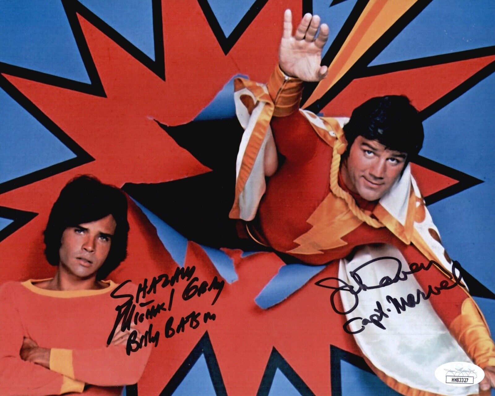 MICHAEL GRAY & JOHN DAVEY Hand Signed SHAZAM! 1974 Autograph 8x10 Photo Poster painting JSA COA