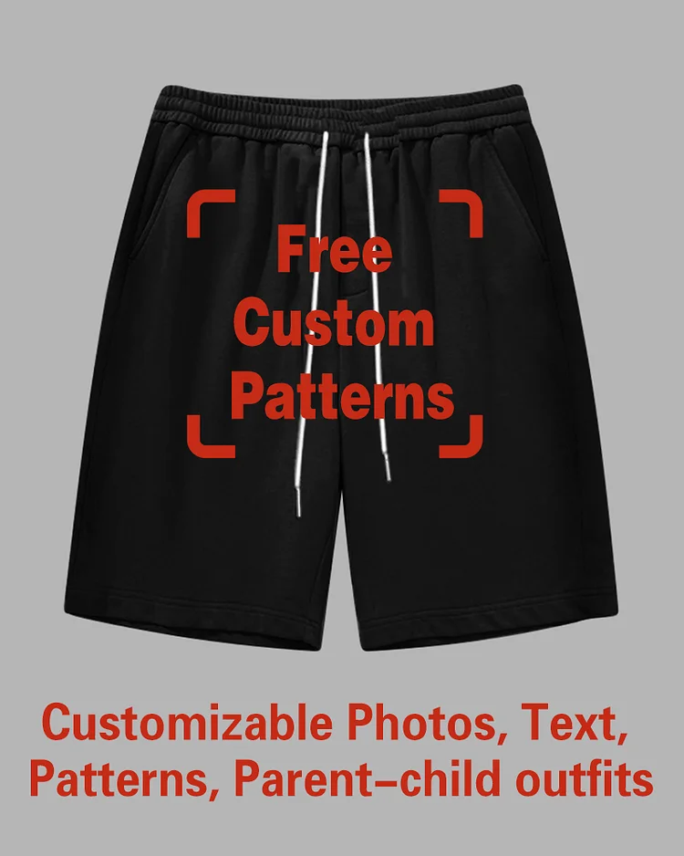 Custom Plus Size Shorts (You Can Upload Pictures, Text, Logo, Etc. To Customize Your Interesting Shorts)