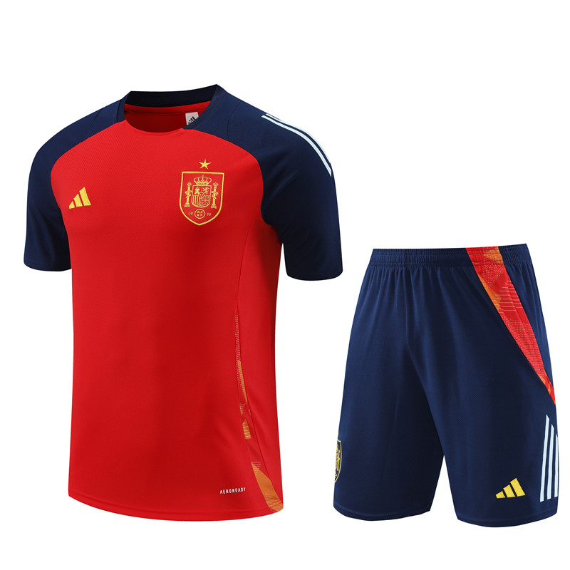 2024 Spain Training Kit Football T-Shirt Thai Quality