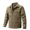 Men's Business Diamond Check Quilted Jacket