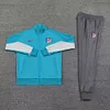 2024/2025 Atletico Madrid long zipper jacket training suit blue 1:1 Thailand quality suit