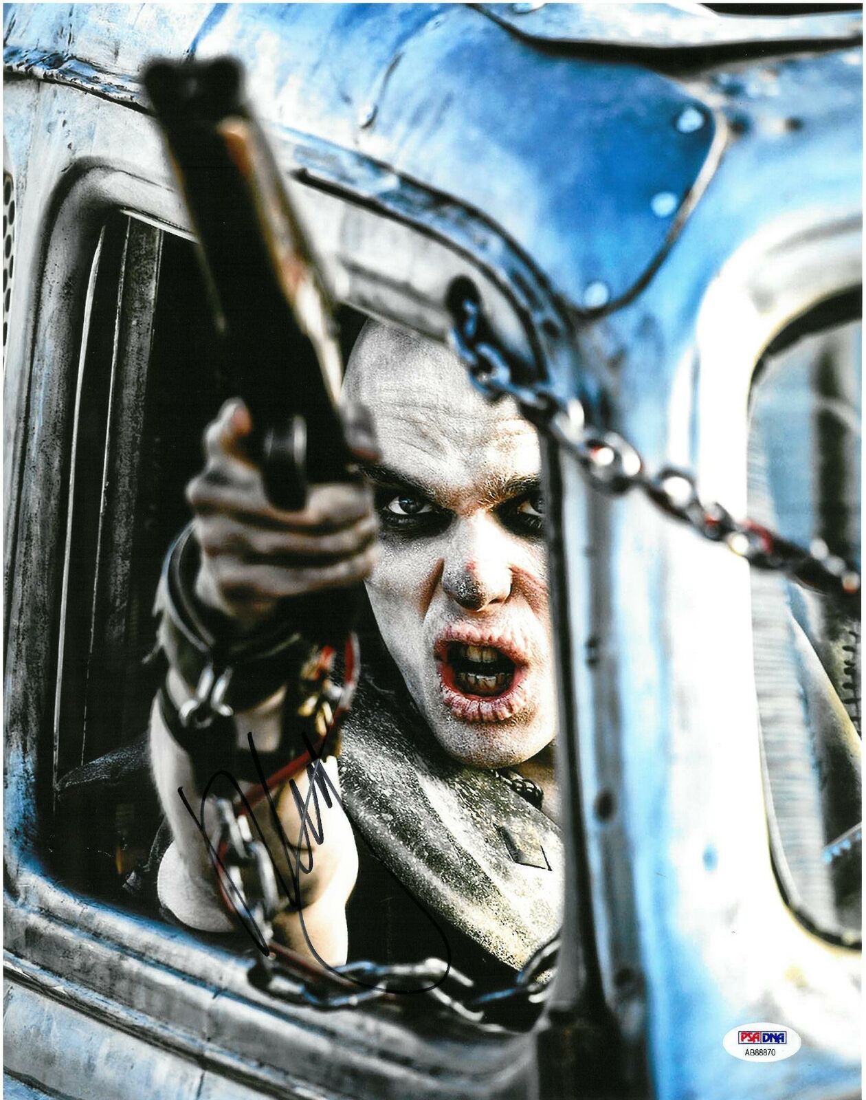 Nicholas Hoult Signed Mad Max Fury Road Authentic Auto 11x14 Photo Poster painting PSA/DNA COA