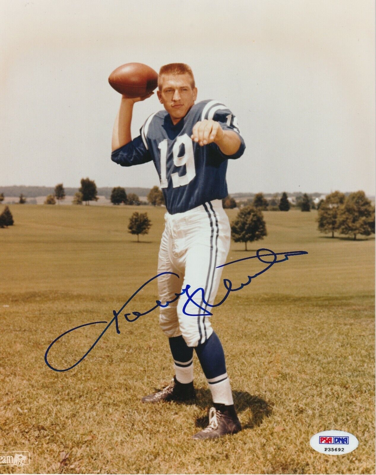 JOHNNY UNITAS Signed Baltimore COLTS 8x10 Photo Poster painting w/ PSA COA