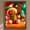 Diamond Painting -DIY Round Drill Xmas Cookie Man