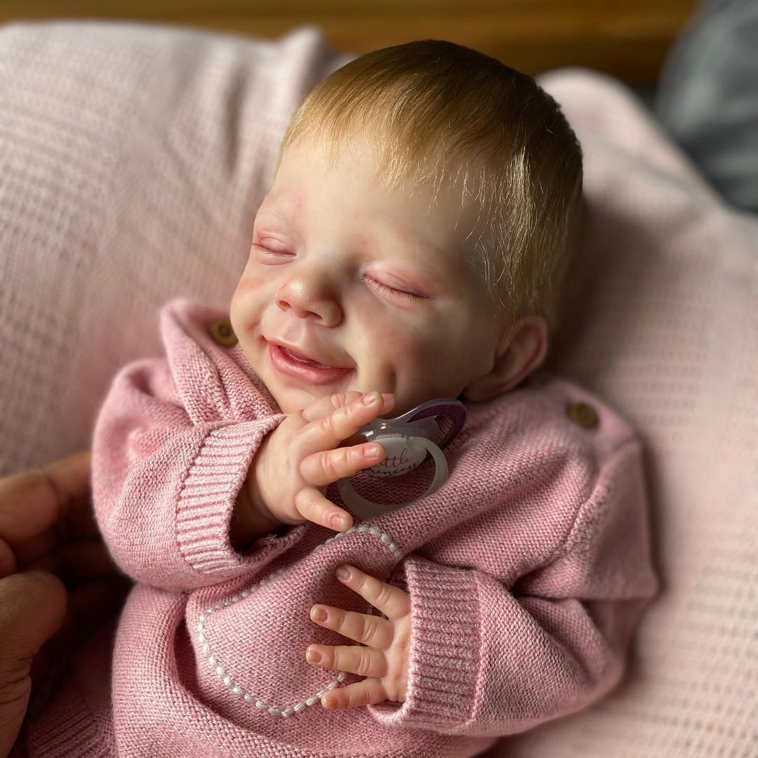 15" Realistic Emerson Lifelike Reborn Baby Doll-Best Christmas Gift with “Heartbeat” and Sound