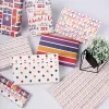 Colorful Birthday Heart Gift Packaging Wrapping Paper