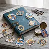 12pcs Starry Sky Elements Double-Sided DIY Diamond Painting Keychain Kit