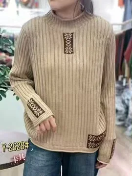 Chicfifth Sweater Women Winter Long Sleeve High Quality Autumn Vintage Top Knitted Cardigan