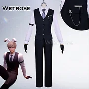 [Wetrose] Xavier Fluffy Trap Seiya Sim Sunghoon Love And Deep Space Cosplay Costume Bunny Rabbit Ears Uniform Suit Outfit Full Set