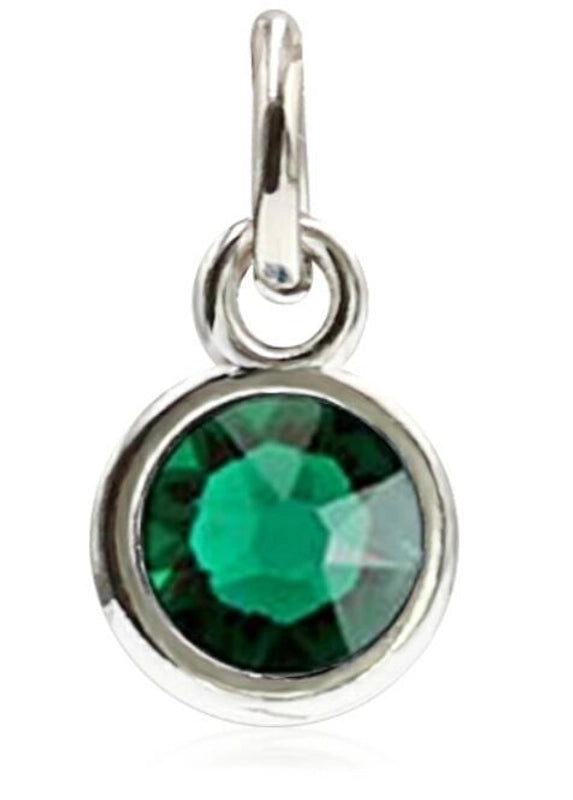 Diamond-encrusted Twelve Birthstone Colored Glass Pendant Necklace Jewelry DIY Pet Alloy Accessories Jewelry