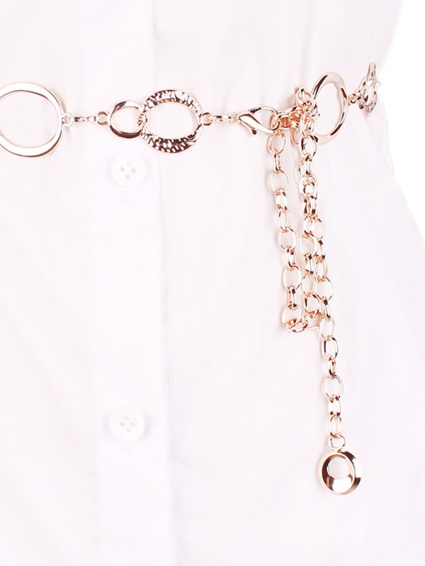 Unique Designed Basic Pattern Metal Chain Waist Belt