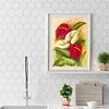 Diamond Painting -DIY Full Square Drill Red White Flower(50*40 CM)