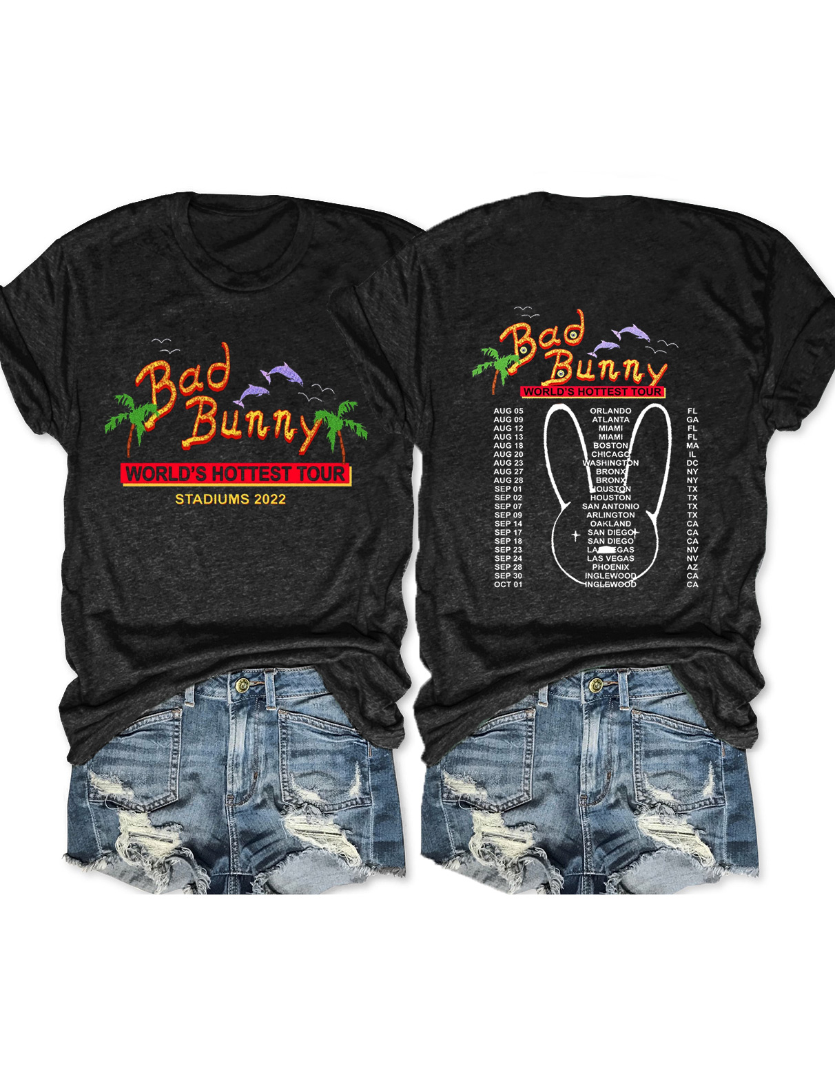 World’s Hottest Tour 2022 Bad Bunny Tee