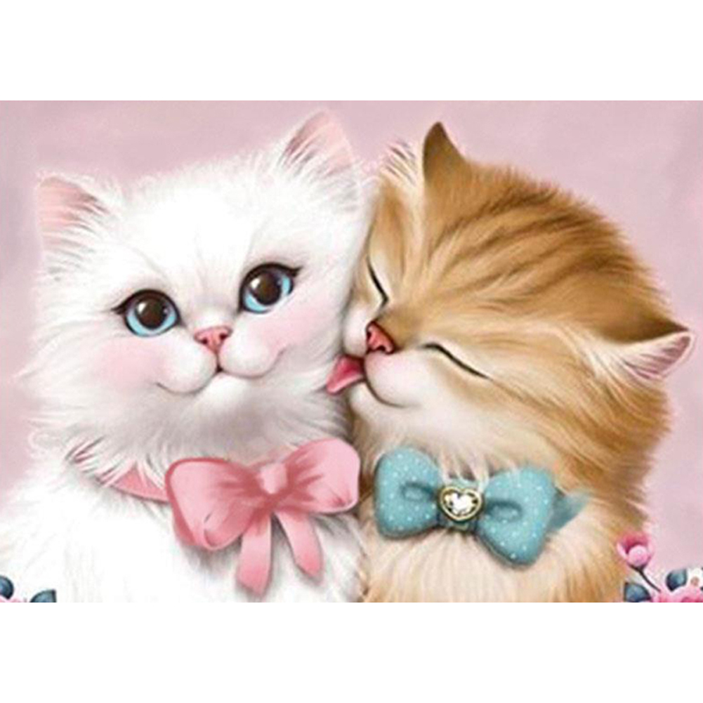 

Kittens - 14CT Stamped Cross Stitch - 46*36CM, 501 Original