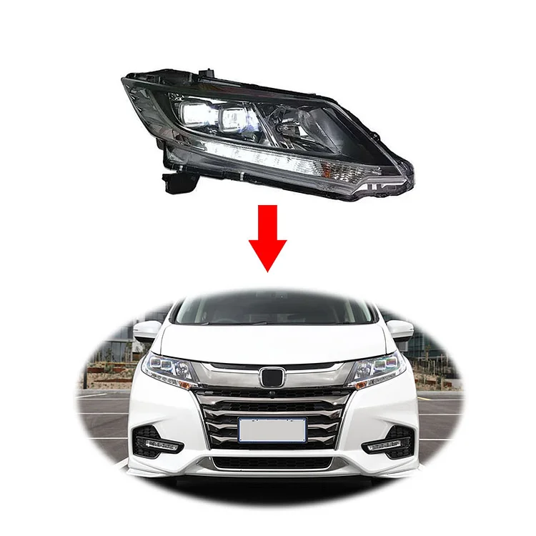 Original headlight headlamp for HONDA odyssey 2018 head light head lamp 33100-T6A-H51 33150-T6A-H51 ITN Auto