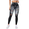Women's Butt-Lifting Quick-Drying Tight-Fitting Faux Denim Yoga Pants by Inlyline