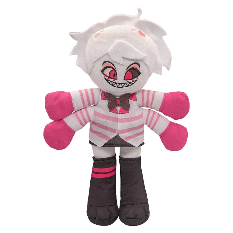 Hazbin Hotel (2024) Angel Dust Cosplay Plush Toys Cartoon Soft Stuffed Dolls Mascot Birthday Xmas Gift