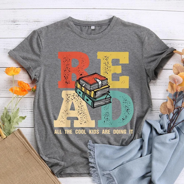 ⚡UP TO 50% OFF - All the cool kids are reading Book Lovers Tee-010833