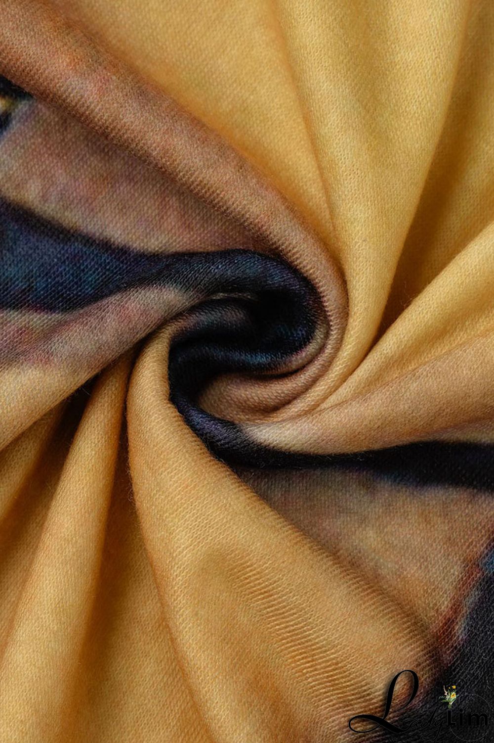 Black Brown Casual Print Patchwork O Neck One Step Skirt Plus Size Dresses