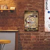 Cat Drinking Wine - Vintage Metal Signs - 30*40cm