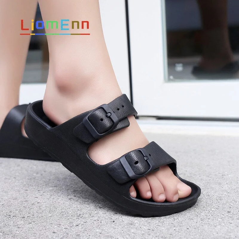 Summer Slippers Women Flat Sandals EVA Light Beach flip flops Blue Red Black White Sandals 2021 Laies Slides Casual Shoes Female