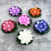  Water Floating Lotus Flower Led Candle Tealight Artificial Lotus Flowers for Water, Lights Waterproof Flame Less Floating Led Candle, Lotus for Home Decoration Floating Flowers