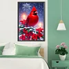 Diamond Painting-5D Full Round Drill Christmas Cardinals(60*40 cm)