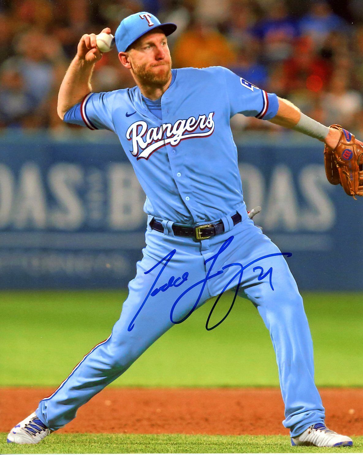 Todd Frazier Autographed 8x10 Texas Rangers#5