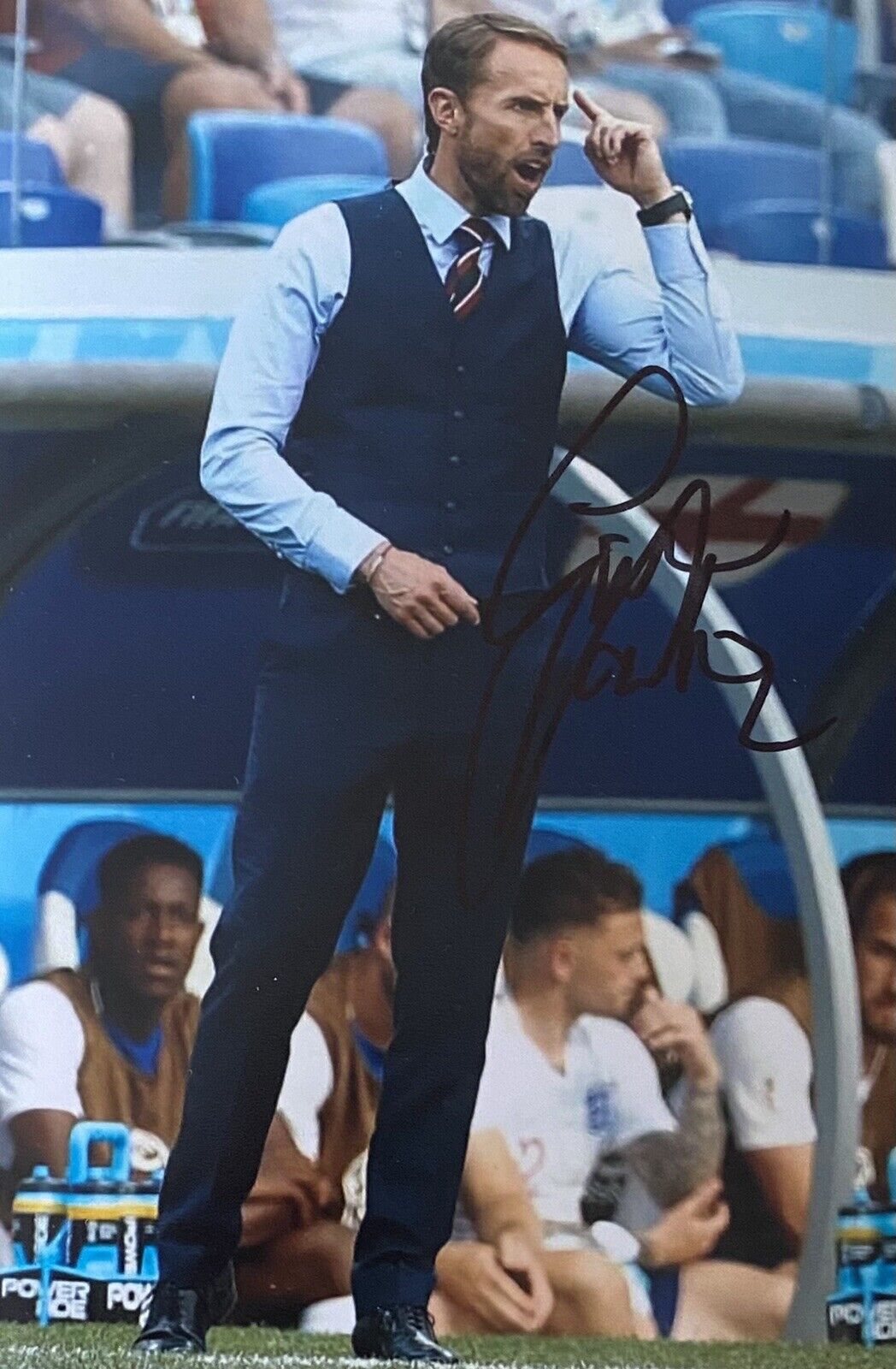 Gareth Southgate Genuine Hand Signed England 6X4 Photo Poster painting 3