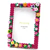 Bloom Flower DIY Building Block Photo Frame Kit,Creative Handmade Assembled Photo Frame Handmade Craft Gift Home Tabletop Display Decor