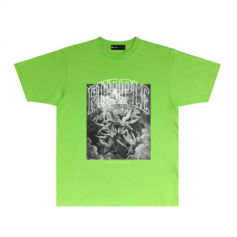 Purple 2023 new fashion T-shirt short sleeves