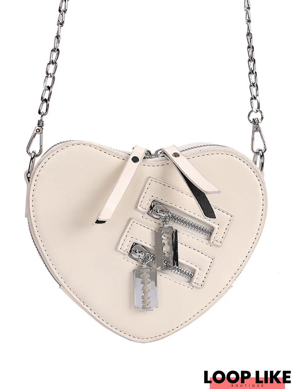 Valentine's Day Heart Shape Blade Charm Messenger Bag