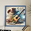 Guitar Hat-11CT Stamped Cross Stitch 50*50cm/19.69*19.69in tapestrymarket