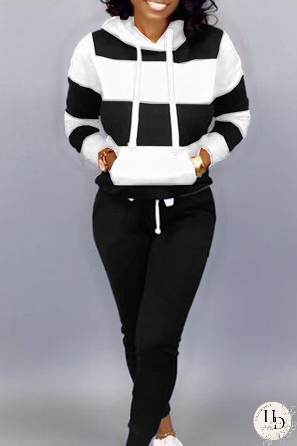 Red Casual Solid Split Joint Hooded Collar Long Sleeve Regular Sleeve Regular Two Pieces