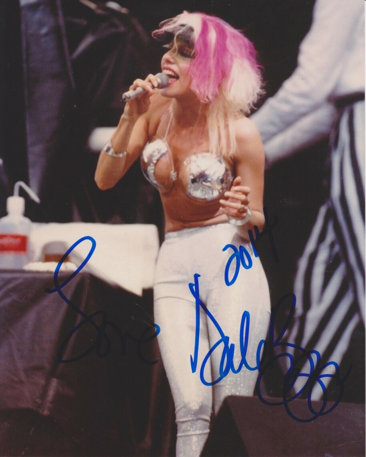 Dale Bozzio Missing Persons Original Signed 8x10 Photo Poster painting At Hollywood Show