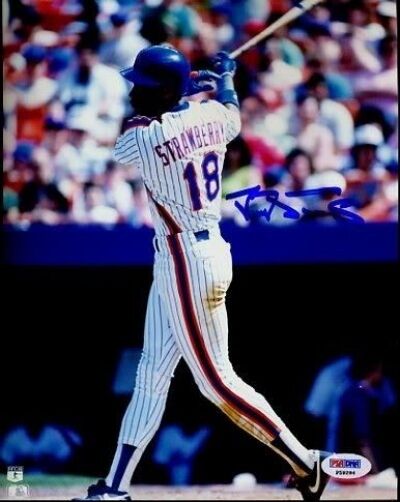 Darryl Strawberry Signed Psa/dna 8x10 Autograph Authentic