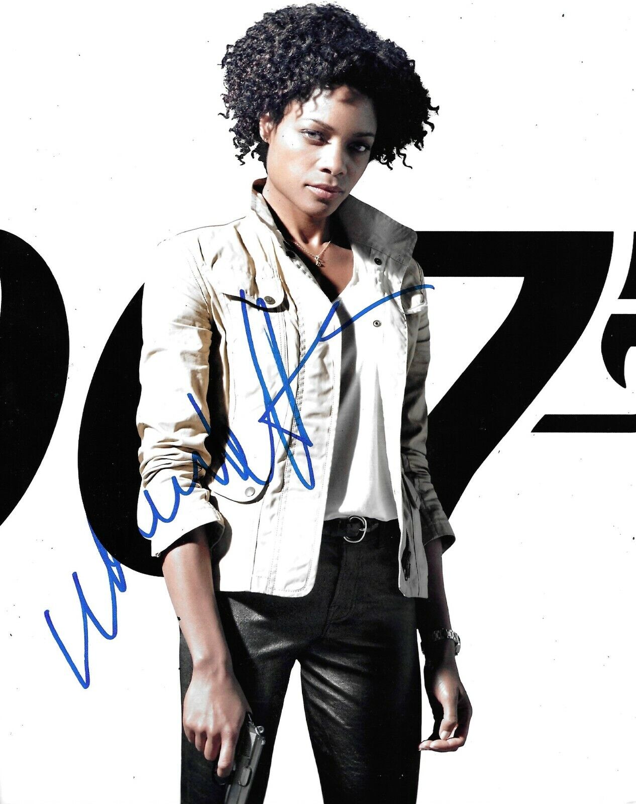 Naomie Harris Signed Skyfall 10x8 Photo Poster painting AFTAL