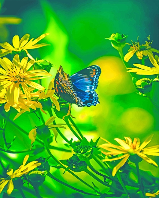 

Butterfly Enjoying Nature – Paint By Numbers - 40*50CM, 501 Original