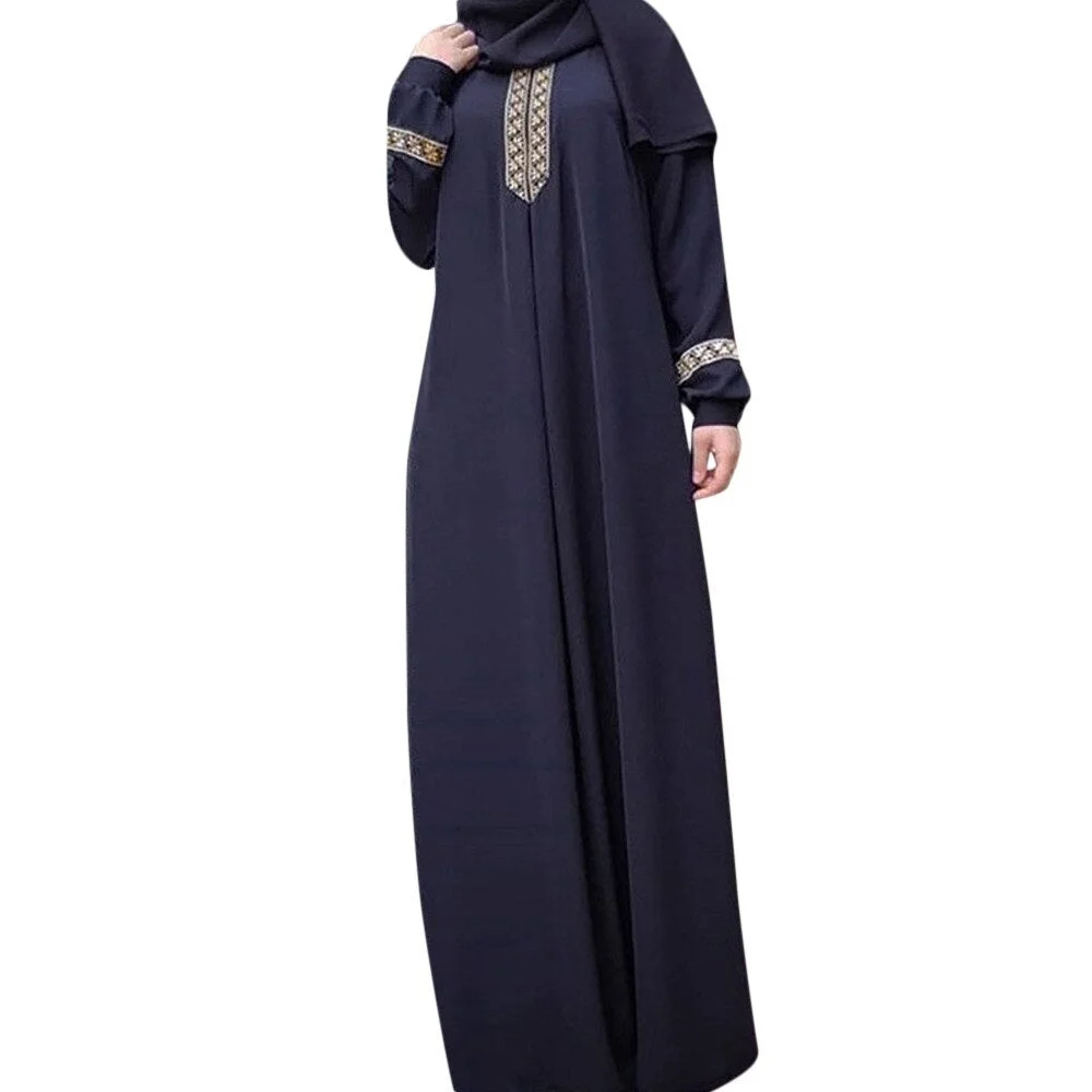 Casual  Muslim Dress Women Plus Size Abaya Jilbab Maxi Long Dresses Kaftan Muslim Clothes Kimono Femme musulmane robe arab
